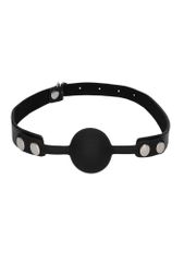 Silicone Ball Gag Black-thumb-1
