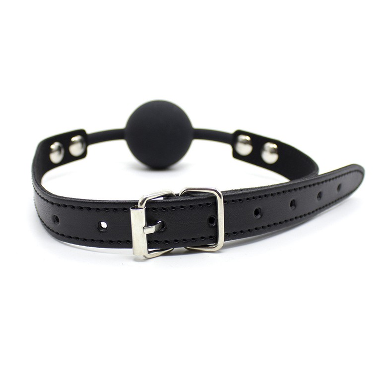 Silicone Ball Gag Black