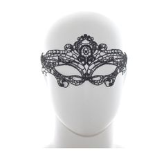 Romantic Black Lace Mask-thumb-2