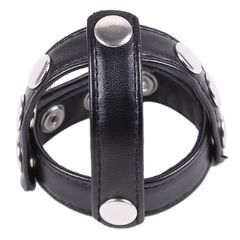 Leather Cock Ring And Ball Divider-thumb-4