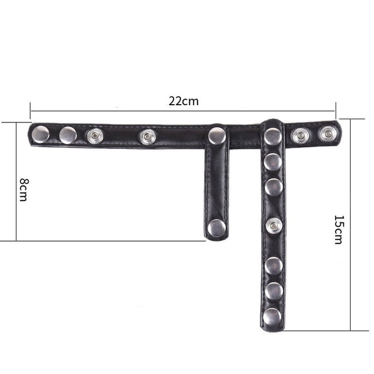 Leather Cock Ring And Ball Divider