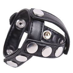 Leather Cock Ring And Ball Divider-thumb-2