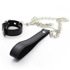 Cock Ring With Chain Leash Cock Torture Set