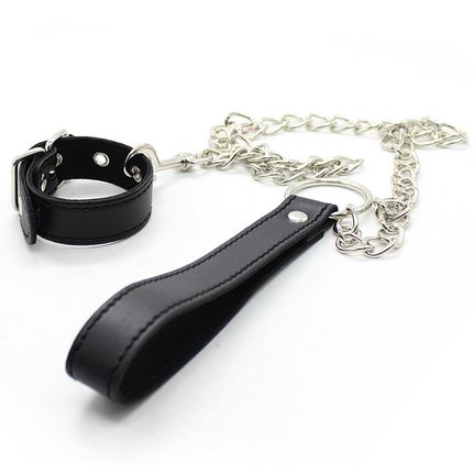 Cock Ring With Chain Leash Cock Torture Set