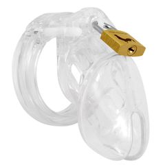 Male Chastity Cock Cage Device Clear