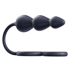 Double Cock Ring Anal Beads Remote Control-thumb-1