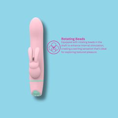 Mina Ripple Vibrating & Rotating Rabbit Vibrator-thumb-3