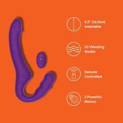 Mina Echo Remote Vibrating Strapless Strap On-thumb-2