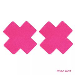 Glitter Cross Nipple Pasties Stickers Rose