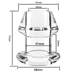 Hollow Back Plug – Size L with Pulling Ring-thumb-2