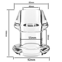Hollow Back Plug – Size XXL with Pulling Ring-thumb-2
