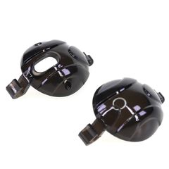 Double Key Bird Cock Cage Black Include 4 Rings