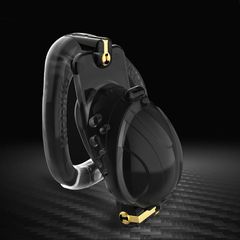 Double Key Bird Cock Cage Black Include 4 Rings-thumb-3