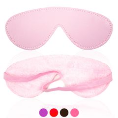 Vegan Leather Blindfold Mask Pink