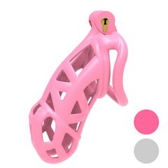 Chastity Cock Cage -Pink 5.2cm-thumb-1