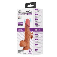 Beautiful Catoblepas Vibrating Dildo Brown