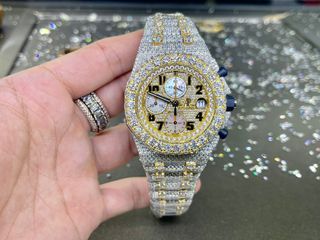 Audemars Piguet Royal Oak Moissante VVS CERTIFICATE icedout Superclone Quality Replica 1:1 Best Factory