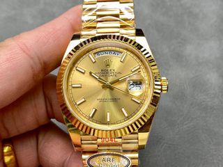 Rolex DayDate 40’ president 228238 Real Gold Plated 18k Swiss Superclone Quality Replica 1:1 Best ARF Factory