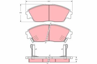Τακάκια φρένων HONDA 45022SH3930, 45022SH3G32, 45022SH3G33