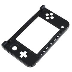 Πλαίσιο Oθόνης & Κουμπιών - Hinge Part Bottom Middle Frame Shell Housing Case για Nintendo 3DS XL Black ( Κωδ.1-GAME115 )