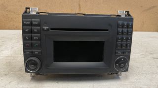 Κονσόλα ράδιοCD με οθόνη ενδείξεων από Mercedes-Benz A-class (W169)'04-'12, B-class (W245)'05-'11