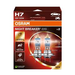 64210NB220-2HB - OSRAM Λάμπες Η7 Night Breaker 220 12V 55W έως 220% Περισσ. φως