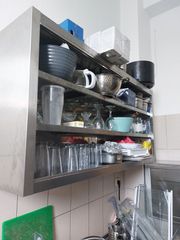 inox ποτηριερα, 2 ράφια, χωρίς τζάμι