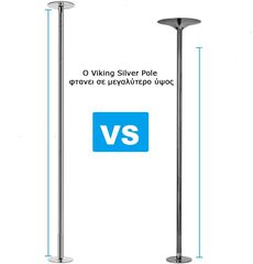 Στύλος Pole Dancing Silver Viking-thumb-1