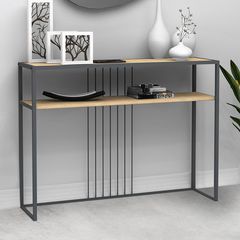 Κονσόλα Kary χρώμα φυσικό οξιάς 120x33x90εκ.