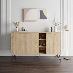 Μπουφές Clara χρώμα sapphire oak 142x35,6x83εκ.