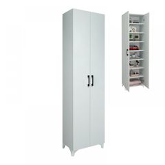Ντουλάπα - Παπουτσοθήκη Lilly χρώμα λευκό 49x32x178εκ.