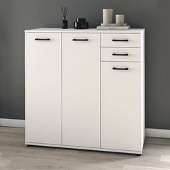 Παπουτσοθήκη - Ντουλάπι Polly χρώμα λευκό 108x35x108εκ.
