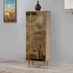 Παπουτσοθήκη - Ντουλάπι Soho χρώμα sonoma 50x38x135εκ.