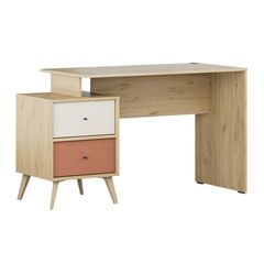 Γραφείο εργασίας Terra χρώμα florida oak 129x55x75εκ.