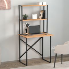Γραφείο εργασίας Pope χρώμα pine oak 73x52x146εκ.