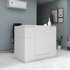 Γραφείο υποδοχής - reception Gemini χρώμα λευκό 150x70x110εκ.