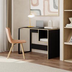 Γραφείο εργασίας Cubo χρώμα black wood 110x50x75εκ.