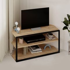 Έπιπλο τηλεόρασης γωνιακό Echo χρώμα sapphire oak 98x37x45εκ.