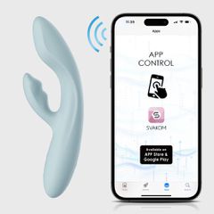 App-controlled Rabbit Vibrator Heating Svakom Chika Liquid Silicone-thumb-7