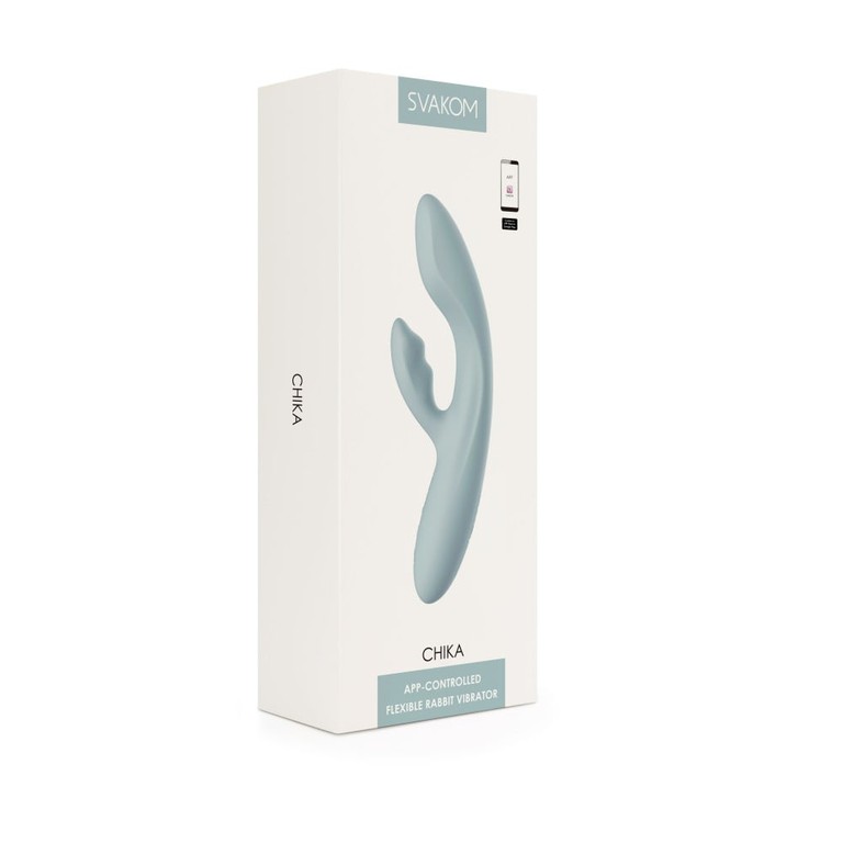 App-controlled Rabbit Vibrator Heating Svakom Chika Liquid Silicone