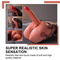 Honey Ass Masturbator and Dildo Thrusting