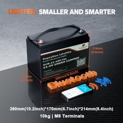 Μπαταρία Λιθίου 12V 100AH με Bluetooth