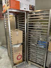 Καρότσι Ανοξείδωτο INOX 304  για 22 λαμαρίνες.