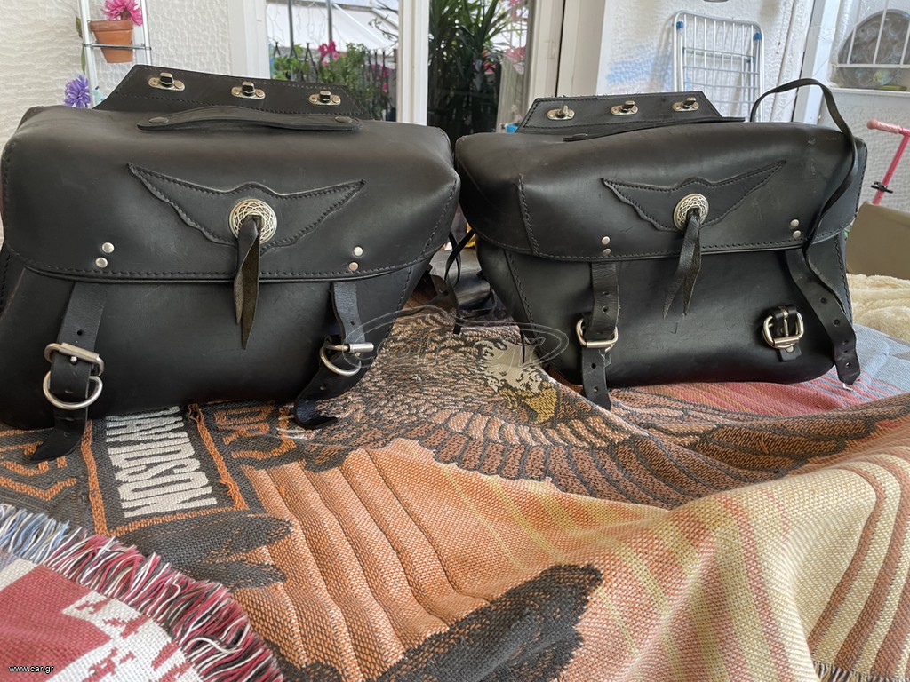 side bags Harley Davidson leather