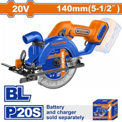 Wadfow WLWP5630 Δισκοπρίονο Μπαταρίας Li-ion 20V / 140mm Χωρίς Μπαταρία & Φορτιστή