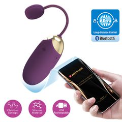 Pretty Love Abner App Controlled Vibrating Egg Purple
