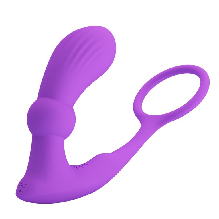 Pretty Love Warren Violet Anal Ring & Vibrator