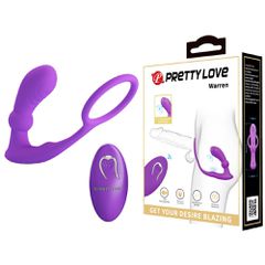 Pretty Love Warren Violet Anal Ring & Vibrator-thumb-7