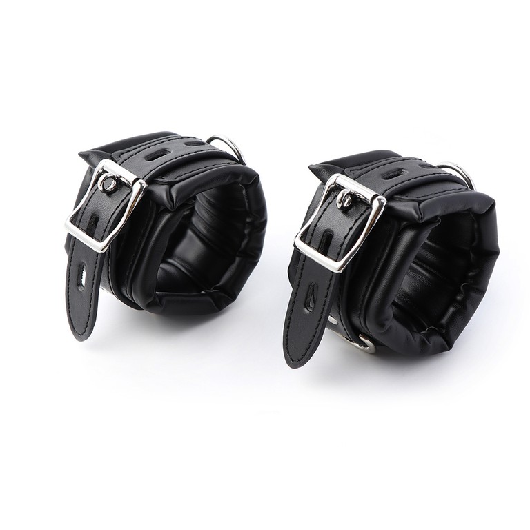 Deluxe Lockable Leather Wrist Cuffs