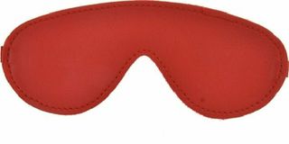 Vegan Leather Blindfold Mask Red